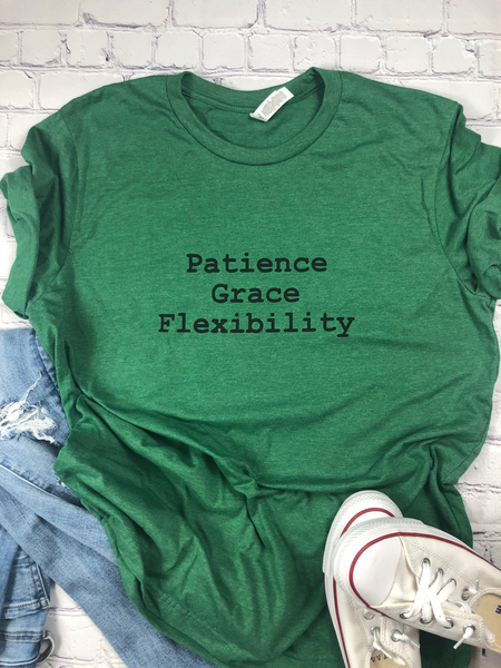 Patience Grace Flexibility T-Shirt-More Colors Available