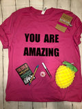Surprise Gift Set-You Are Amazing T-Shirt-More Colors Available