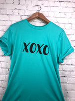 XOXO T-Shirt-TEAL